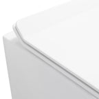 FRANCO - Sanita suspensa preta sem aro interno - tampa de fecho suave incluída