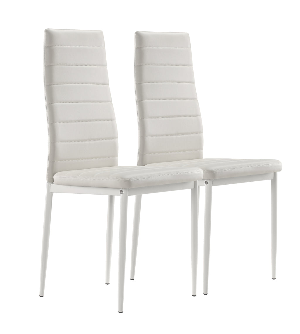 SHIRLEY - Conjunto de cadeiras de refeição em pele