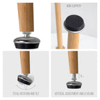 CORIN - Mesa de jantar com tampo de melamina