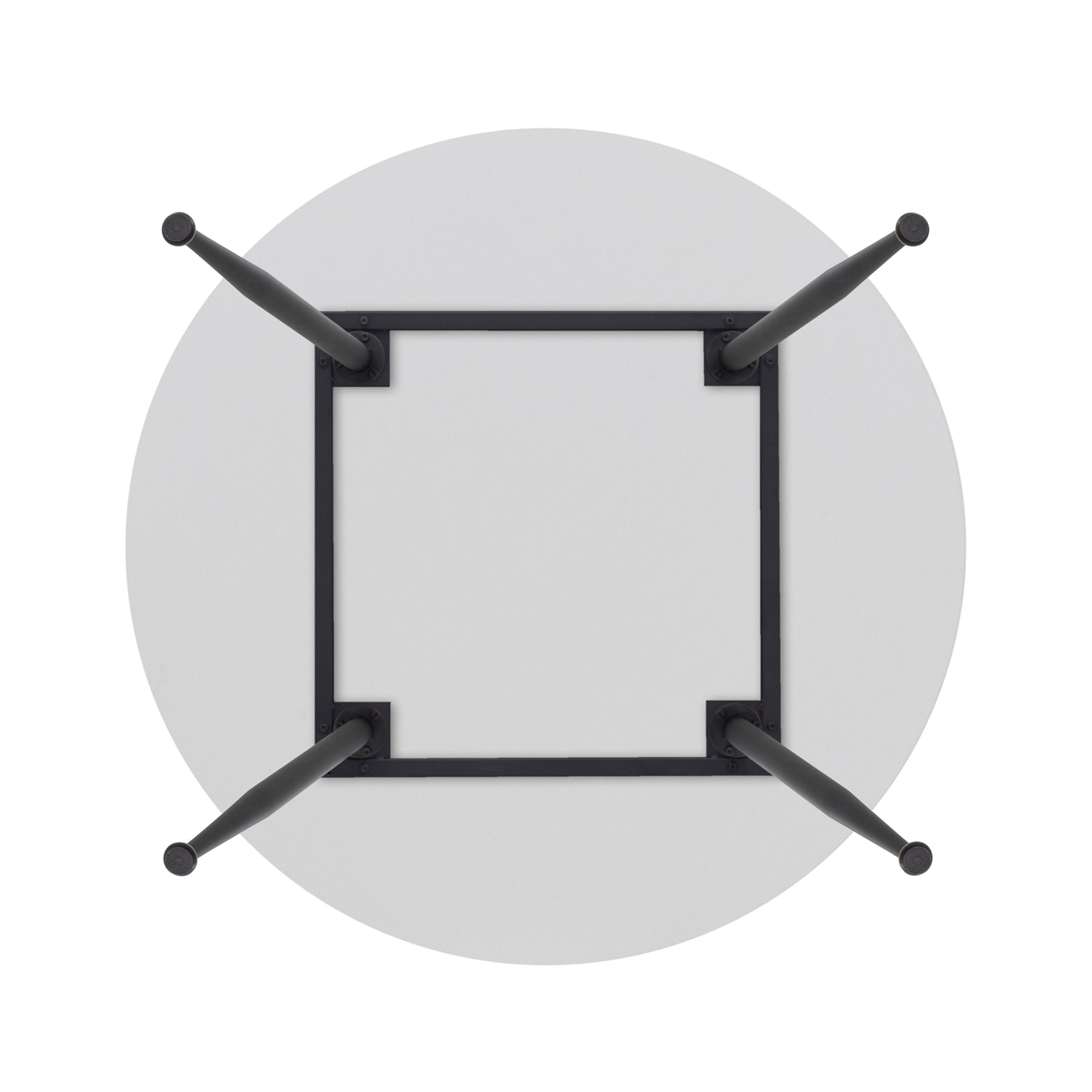 CORIN - Mesa de jantar com tampo de melamina