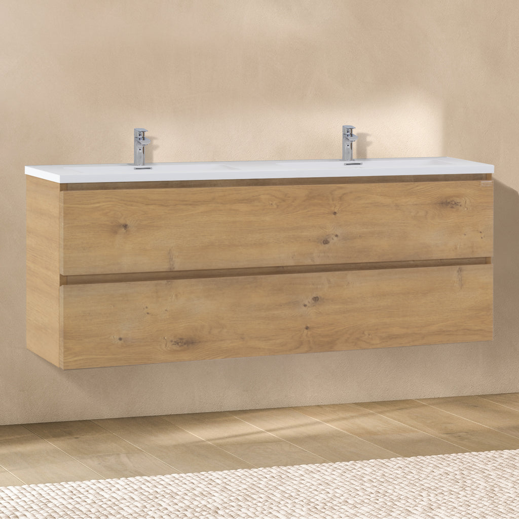 Atena – Móvel de Lavatório Suspenso com Gaveta Soft-Close | Vários Tamanhos e Cores