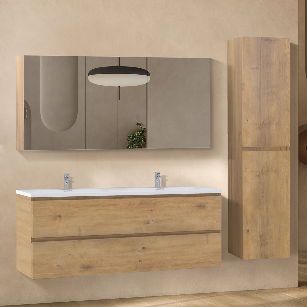 Atena - Conjunto de Casa de Banho Suspenso - Disponível em 60, 80, 100 e 120 cm - Várias Cores