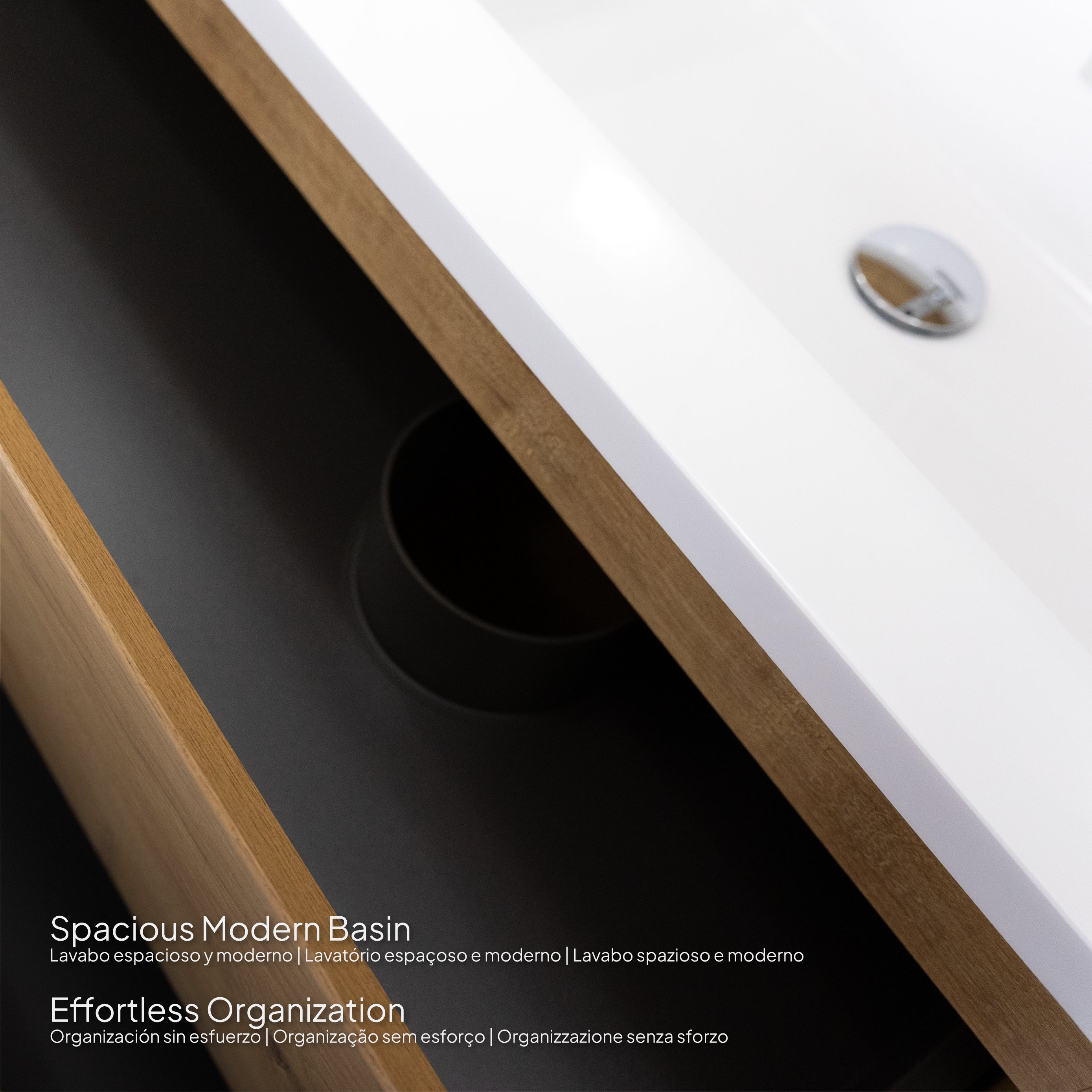 Atena - Conjunto de Casa de Banho Suspenso - Disponível em 60, 80, 100 e 120 cm - Várias Cores