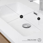 Atena – Móvel de Lavatório Suspenso com Gaveta Soft-Close | Vários Tamanhos e Cores