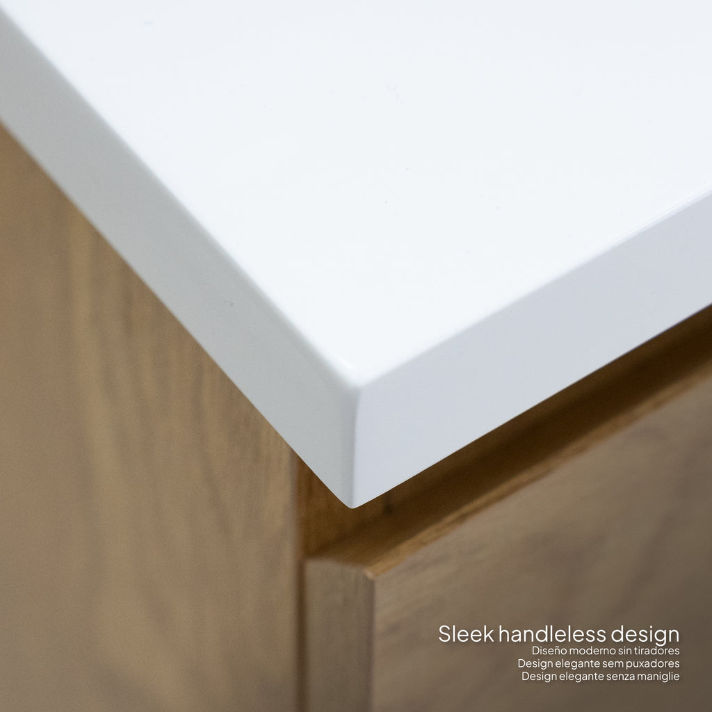 Atena – Móvel de Lavatório Suspenso com Gaveta Soft-Close | Vários Tamanhos e Cores