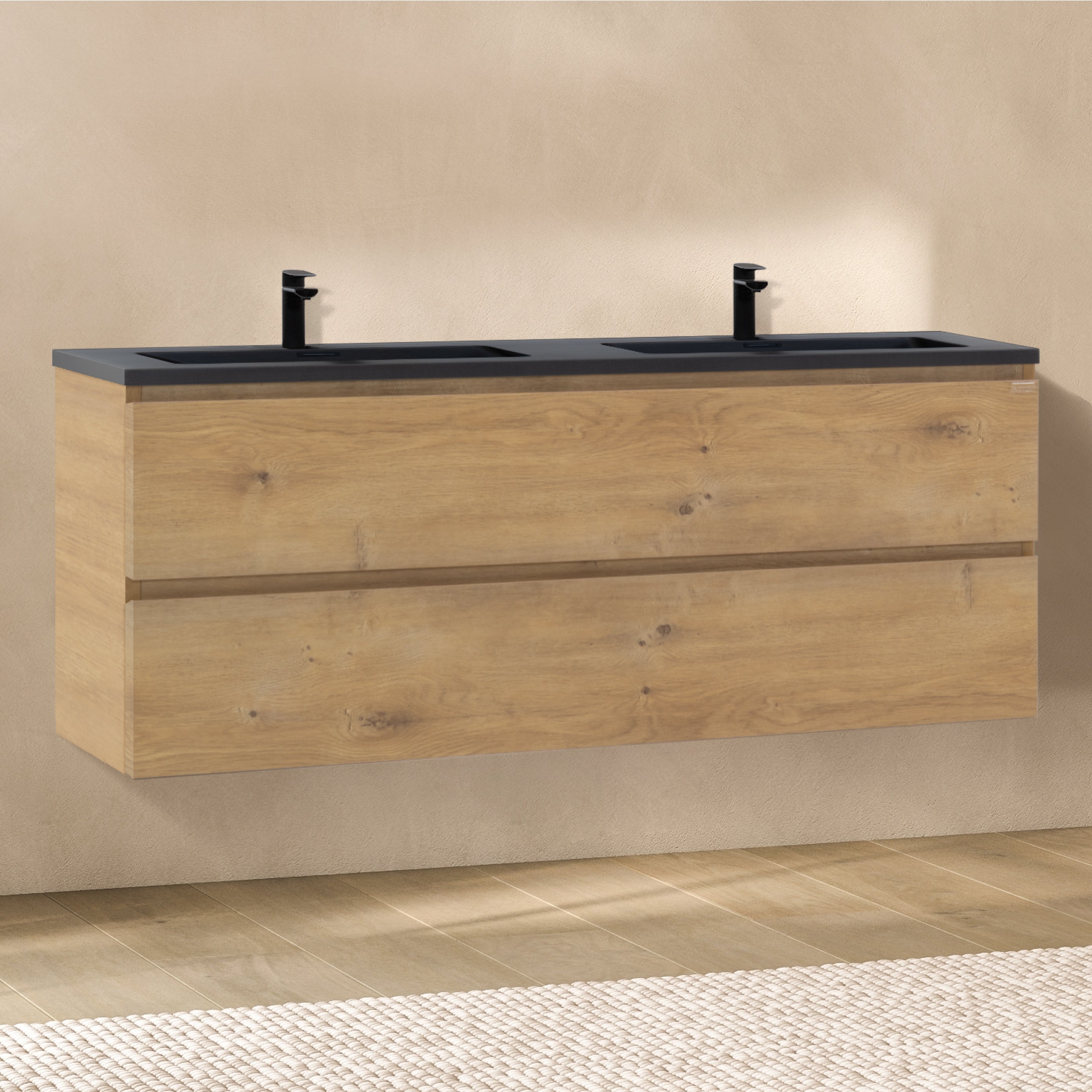 Atena – Móvel de Lavatório Suspenso com Gaveta Soft-Close | Vários Tamanhos e Cores