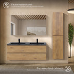 Atena - Conjunto de Casa de Banho Suspenso - Disponível em 60, 80, 100 e 120 cm - Várias Cores