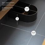 Atena – Móvel de Lavatório Suspenso com Gaveta Soft-Close | Vários Tamanhos e Cores