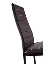 SHIRLEY - Conjunto de cadeiras de refeição em pele