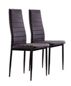 SHIRLEY - Conjunto de cadeiras de refeição em pele