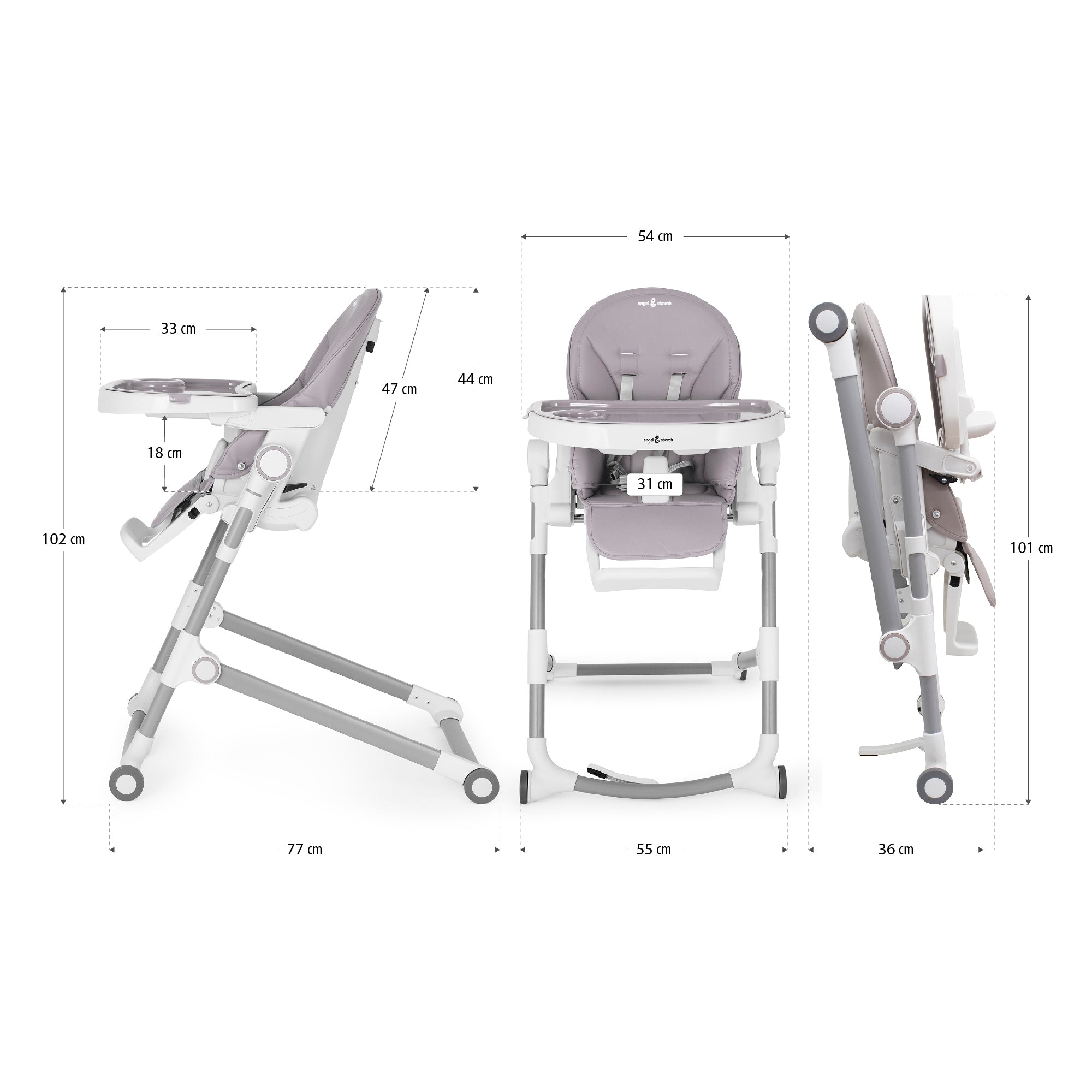 HUGO - Cadeira alta para bebé