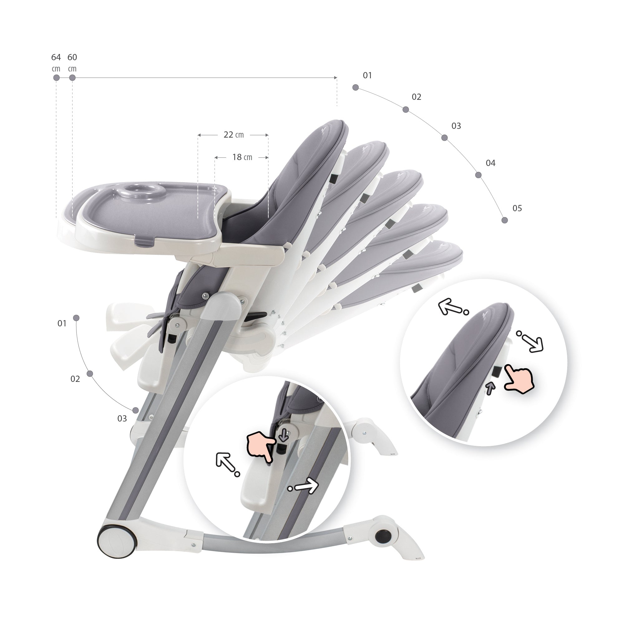 ADELLE - Cadeira para Bebé