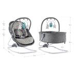 VIGO - Espreguiçadeira & Berço com Cobertura e Arco de Brincar Removivél