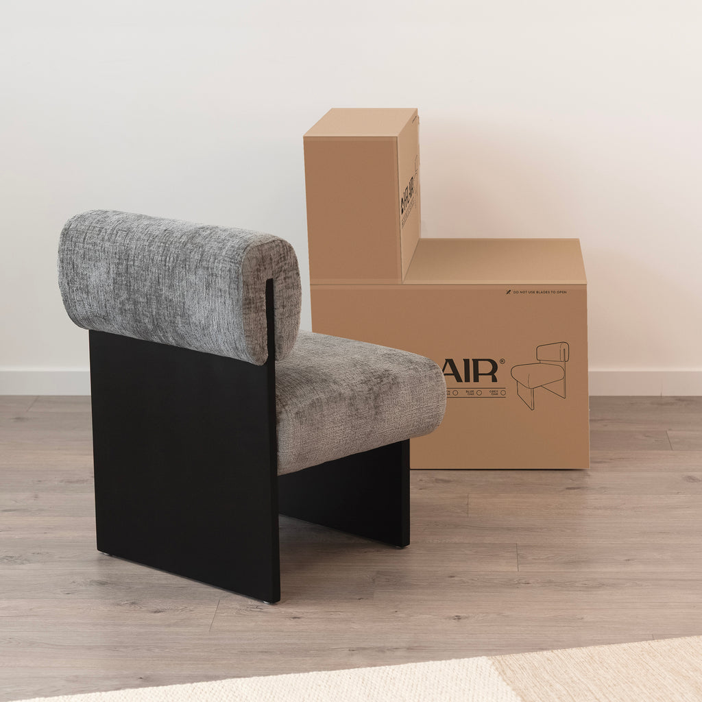 Leah – Cadeirão Acolchoado com Espuma de Alta Densidade 40 kg/m³, Estrutura em Madeira de Bétula, Design Escandinavo, 60x60x75 cm