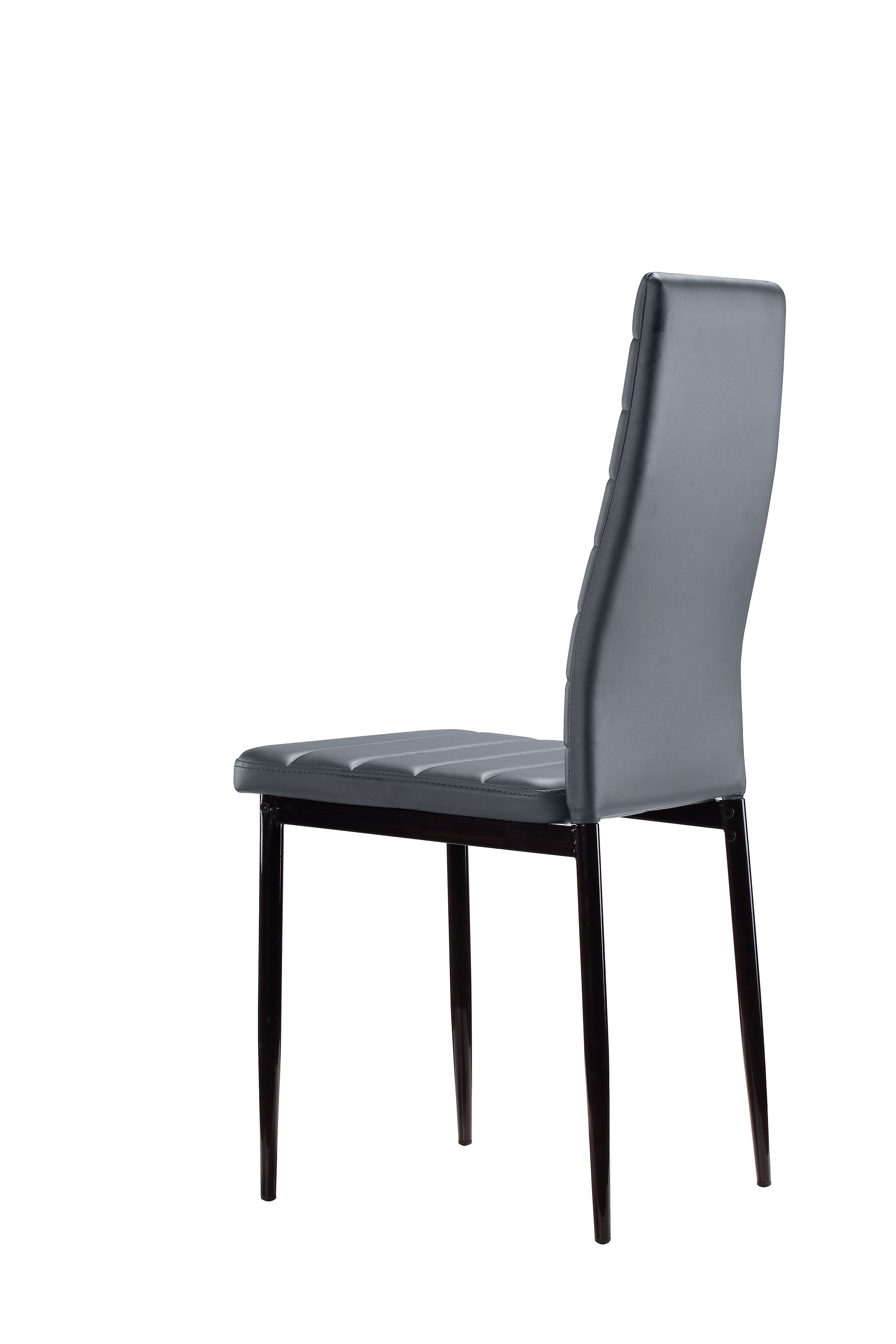 SHIRLEY - Conjunto de cadeiras de refeição em pele