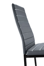 SHIRLEY - Conjunto de cadeiras de refeição em pele