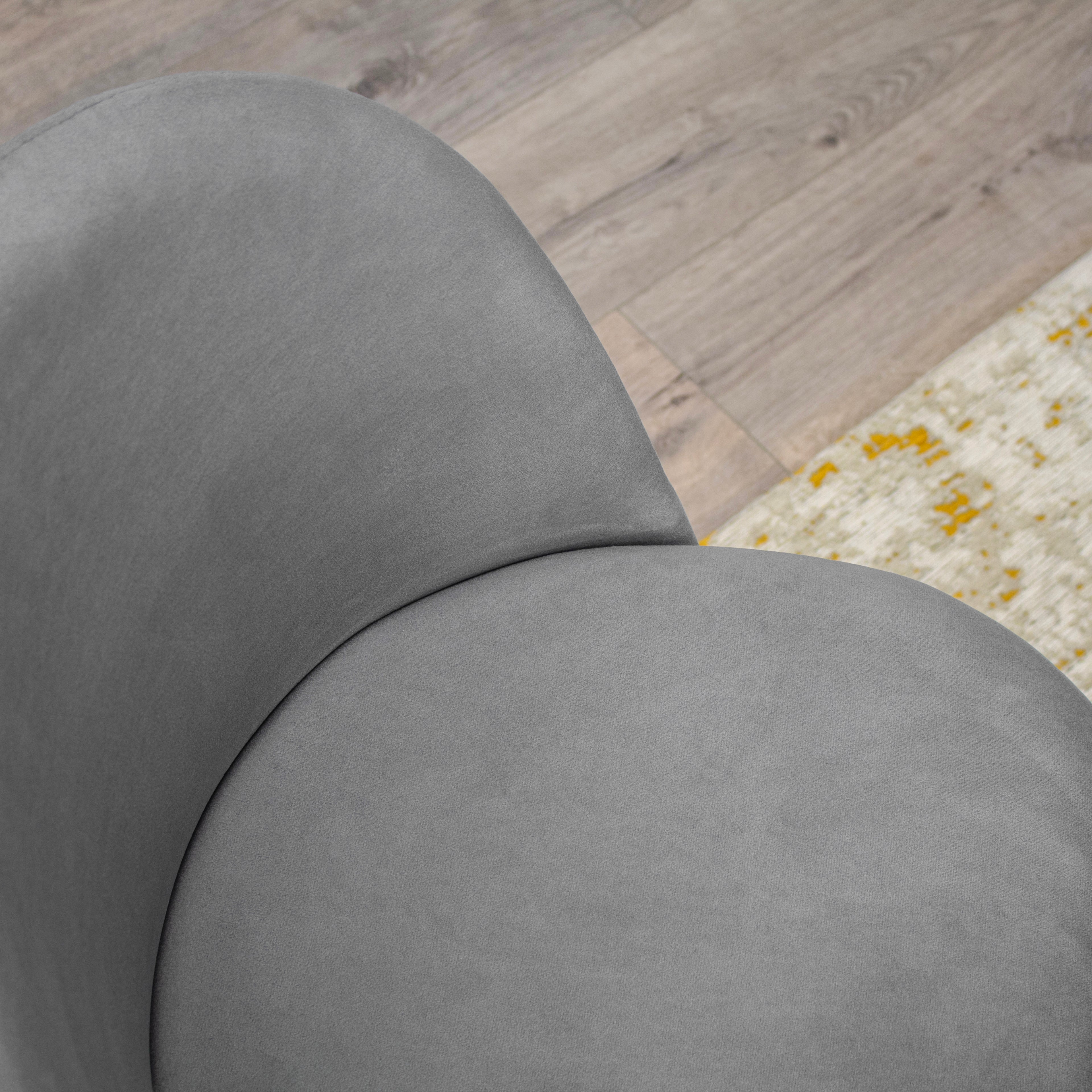 BELLAMY - Conjunto de Cadeiras de Refeição com Tecido em Veludo