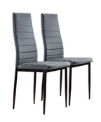 SHIRLEY - Conjunto de cadeiras de refeição em pele