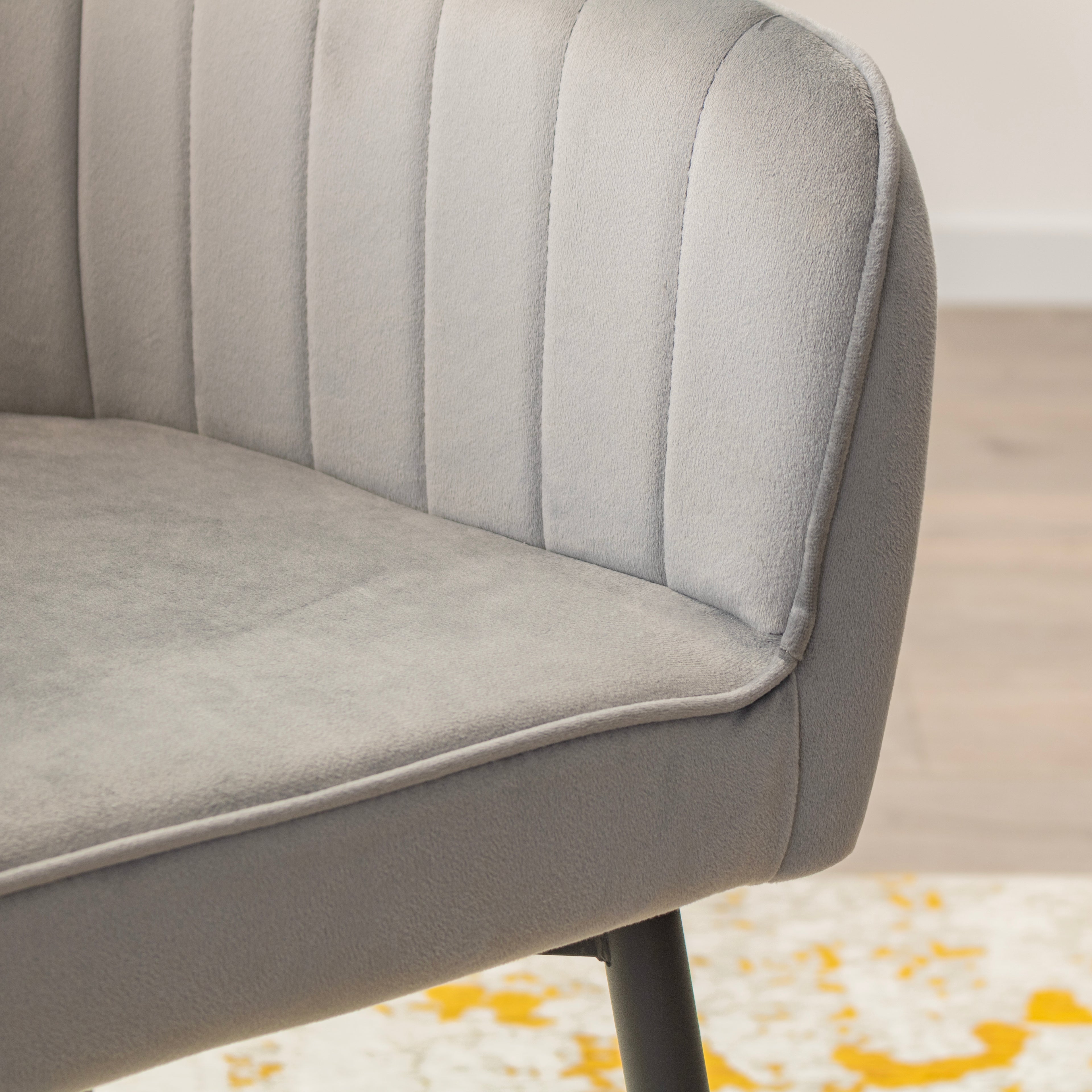 DAHLIA - Conjunto de cadeiras de Refeição em tecido PU ou Veludo