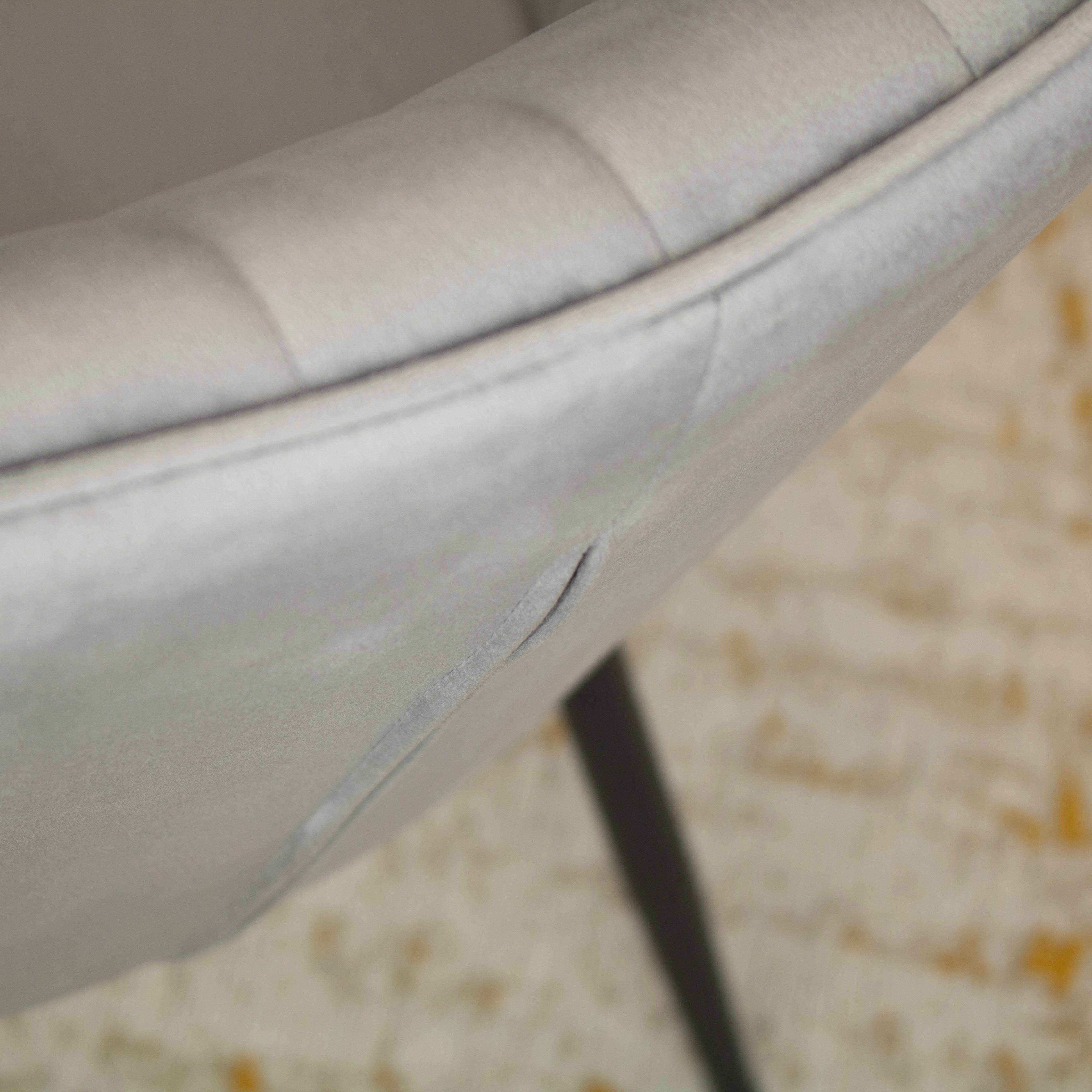 DAHLIA - Conjunto de cadeiras de Refeição em tecido PU ou Veludo