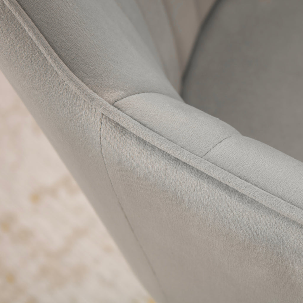 DAHLIA - Conjunto de cadeiras de Refeição em tecido PU ou Veludo