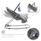 PAVO - Espreguiçadeira e Berço com Rede Mosquiteira, Cobertura e Arco Removível