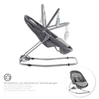 VIGO - Espreguiçadeira & Berço com Cobertura e Arco de Brincar Removivél