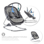 PAVO - Espreguiçadeira e Berço com Rede Mosquiteira, Cobertura e Arco Removível