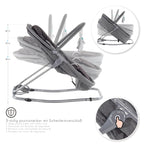 VIGO - Espreguiçadeira & Berço com Cobertura e Arco de Brincar Removivél