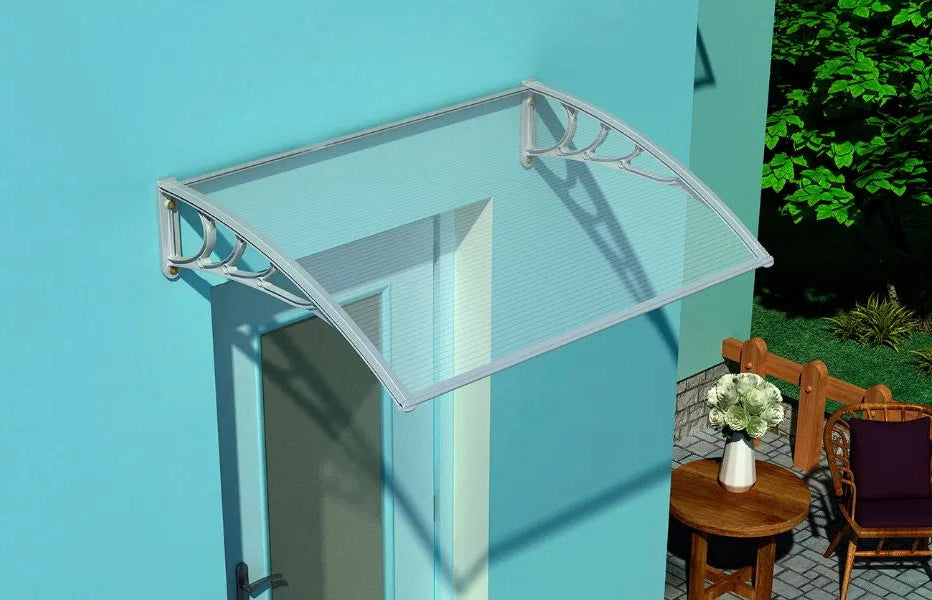 Alpendre para Porta em PVC | Suportes em Inox ou Plástico