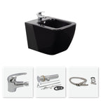 CUBE - Bidé branco suspenso inclui torneira misturadora