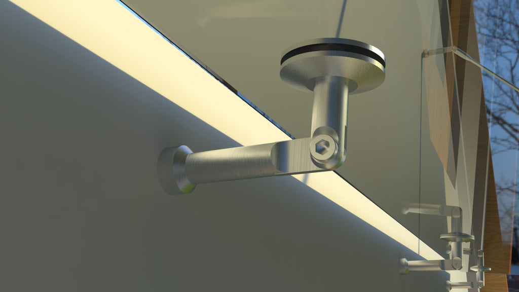 Tejadillo em Vidro Laminado de Segurança 13 mm com Suportes em Inox – Transparente, Escuro ou Satinado