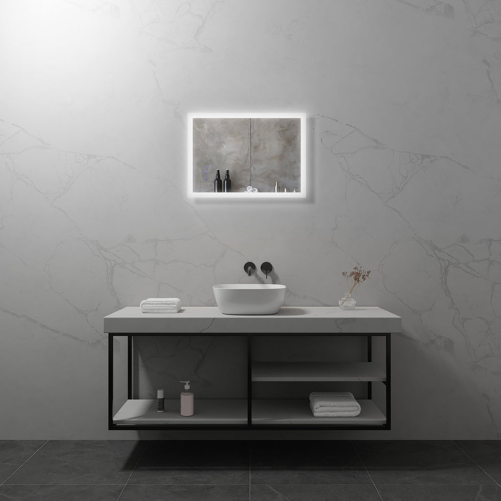 FRAME - Espelho de Casa de Banho Retangular com Iluminação LED