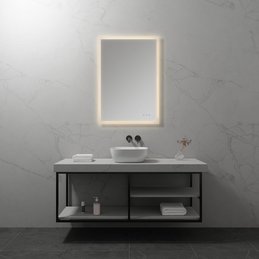 FRAME - Espelho de Casa de Banho Retangular com Iluminação LED