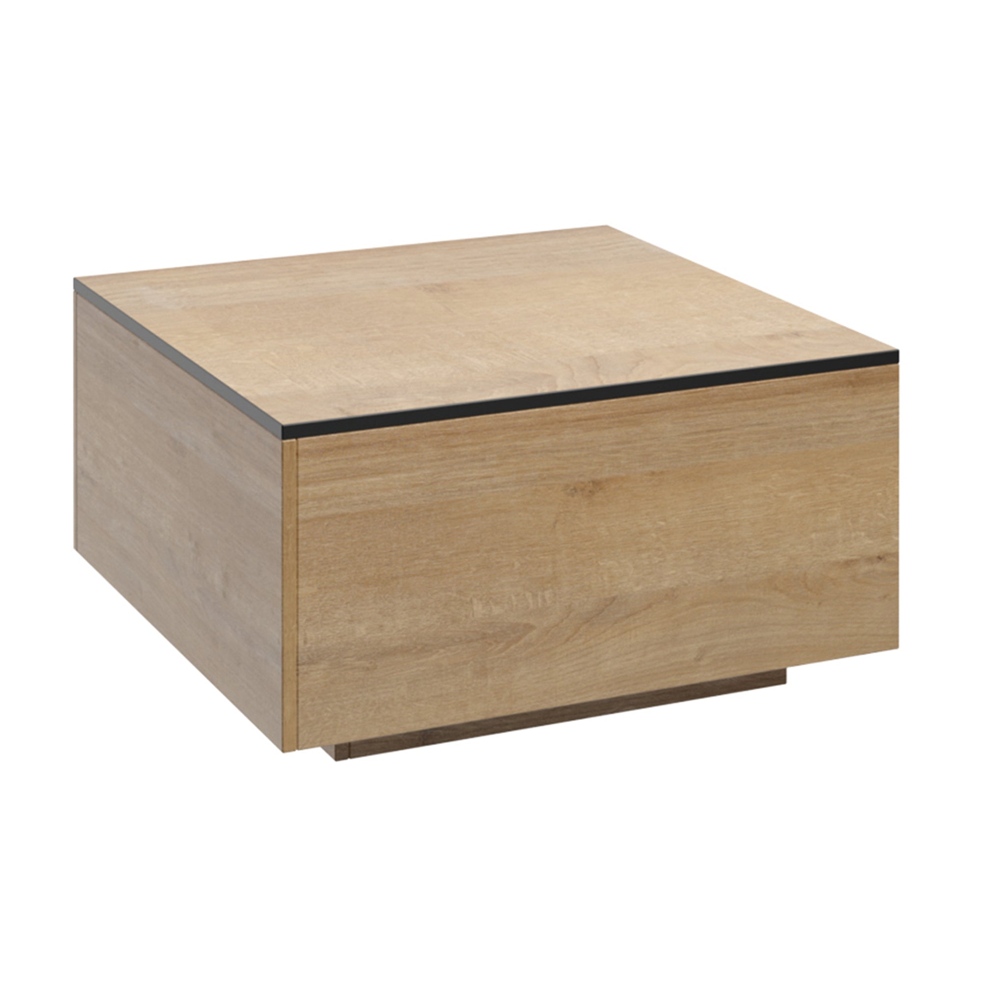 REIMS – Mesa de Centro em Carvalho ou Nogueira com Estrutura Preta | ST