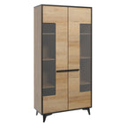 REIMS – Armário em Carvalho com Estrutura Preta | W2D