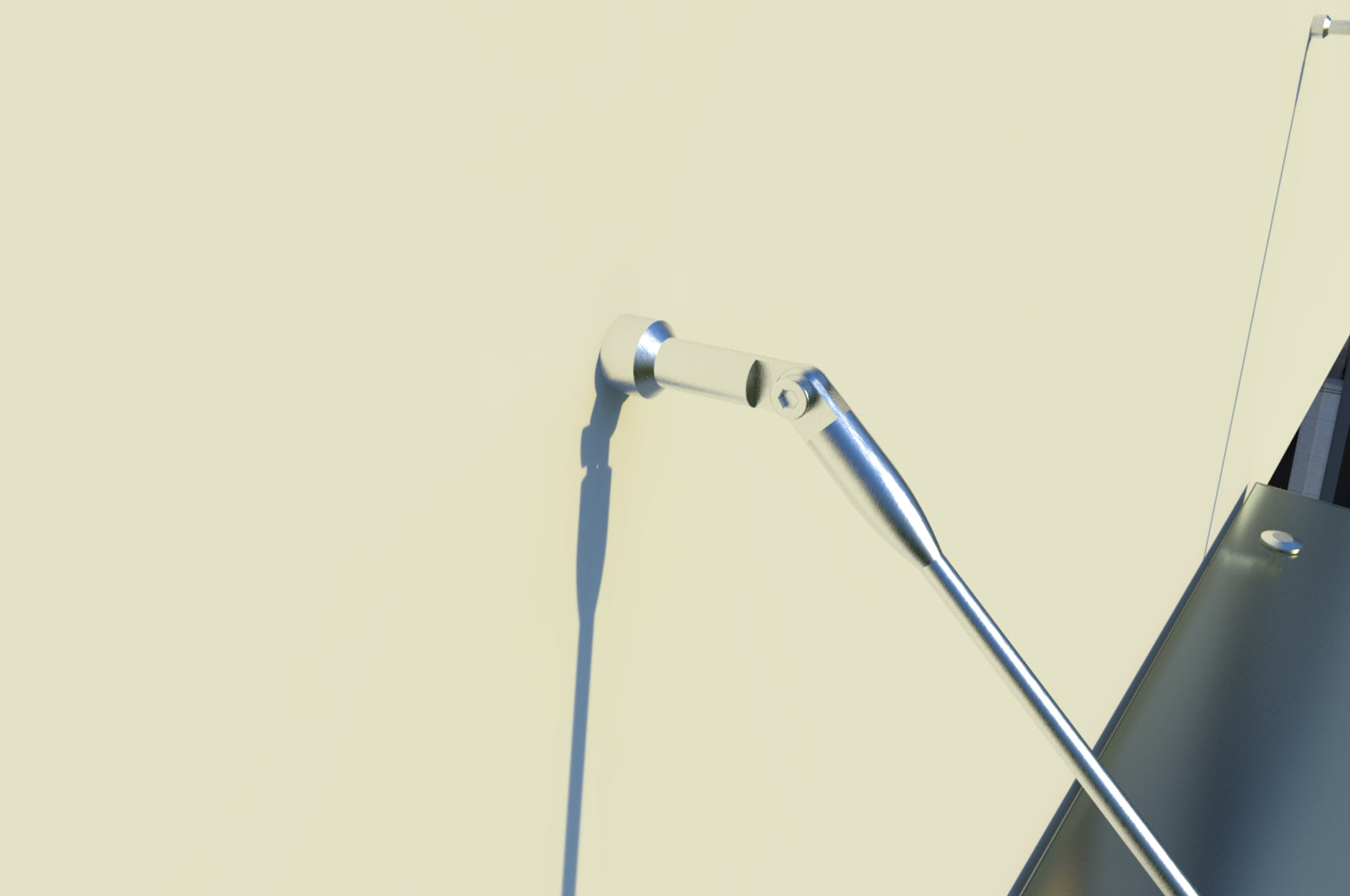 Tejadillo em Vidro Laminado de Segurança 13 mm com Suportes em Inox – Transparente, Escuro ou Satinado