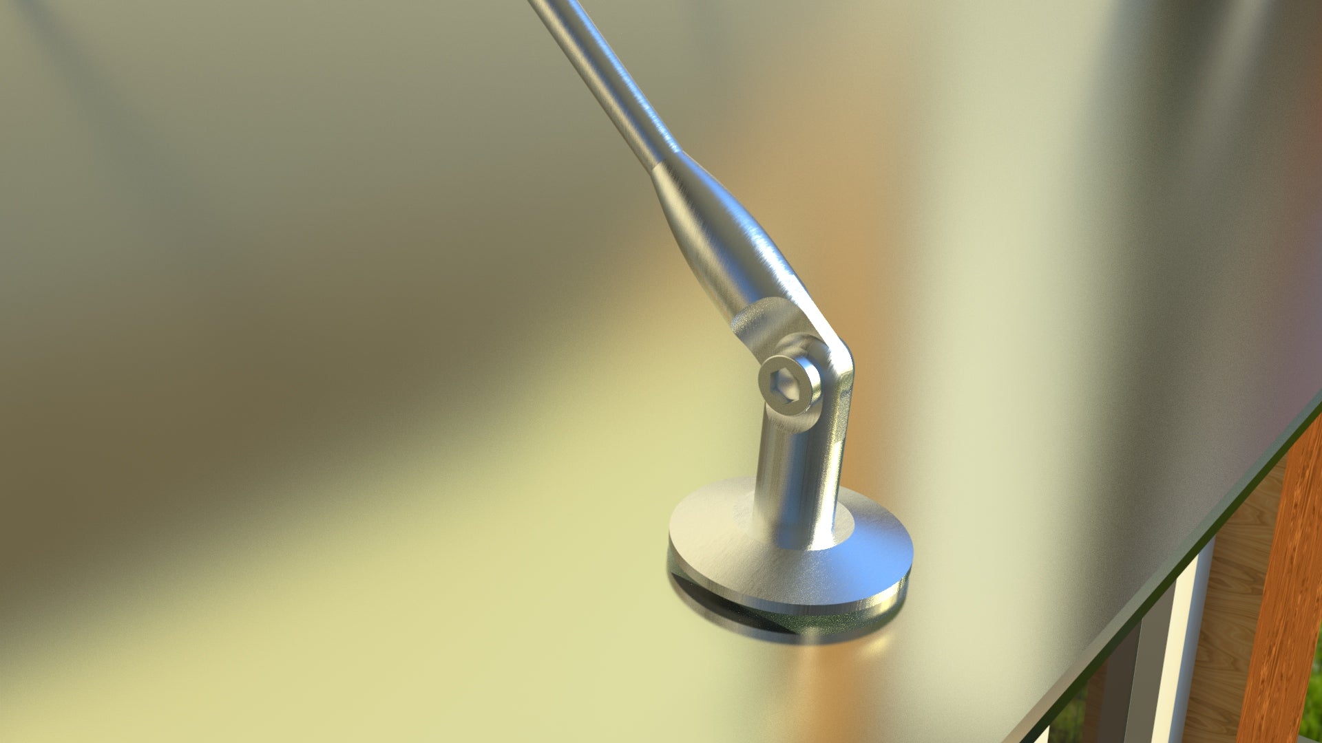 Tejadillo em Vidro Laminado de Segurança 13 mm com Suportes em Inox – Transparente, Escuro ou Satinado