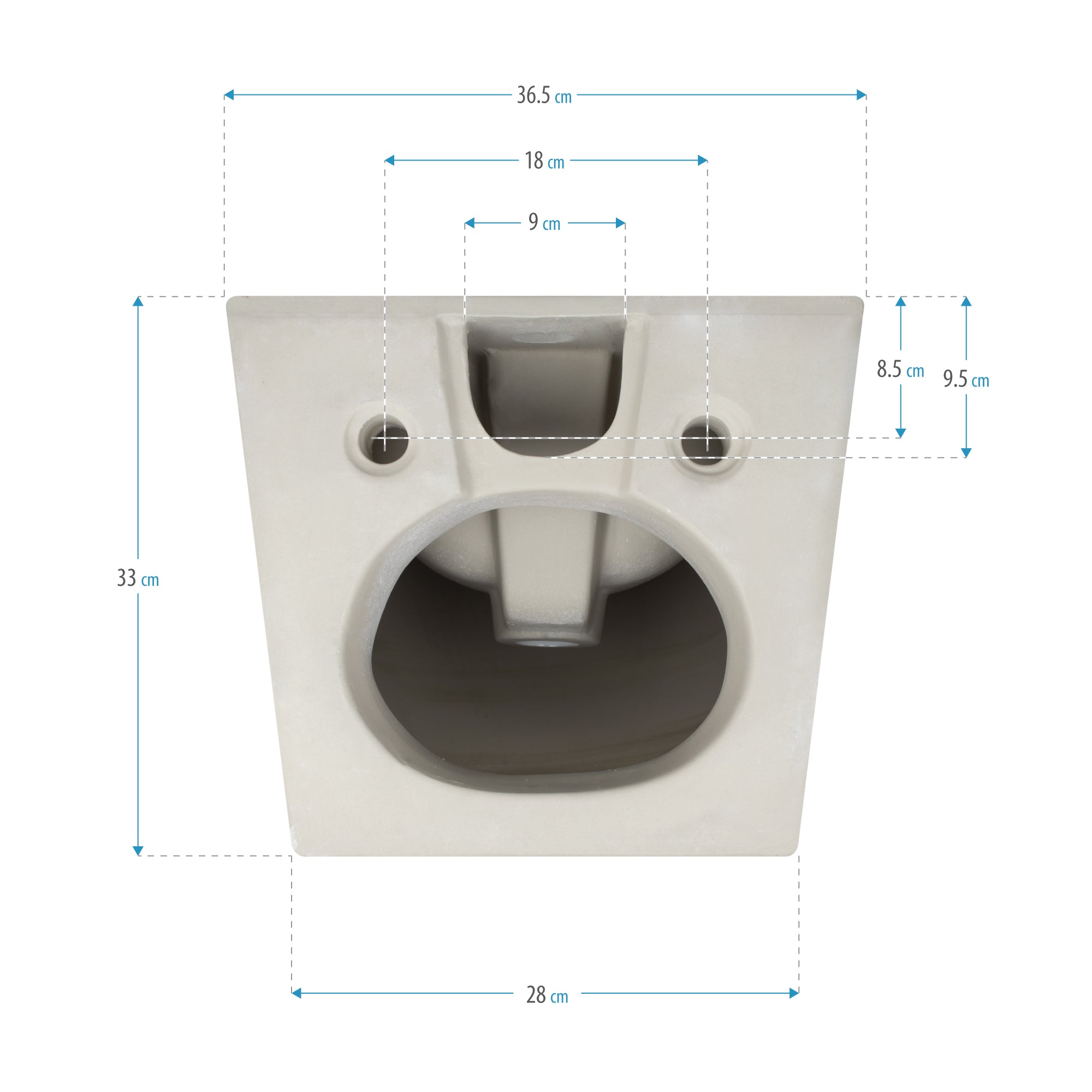 FRANCO - Bidé branco suspenso inclui torneira misturadora