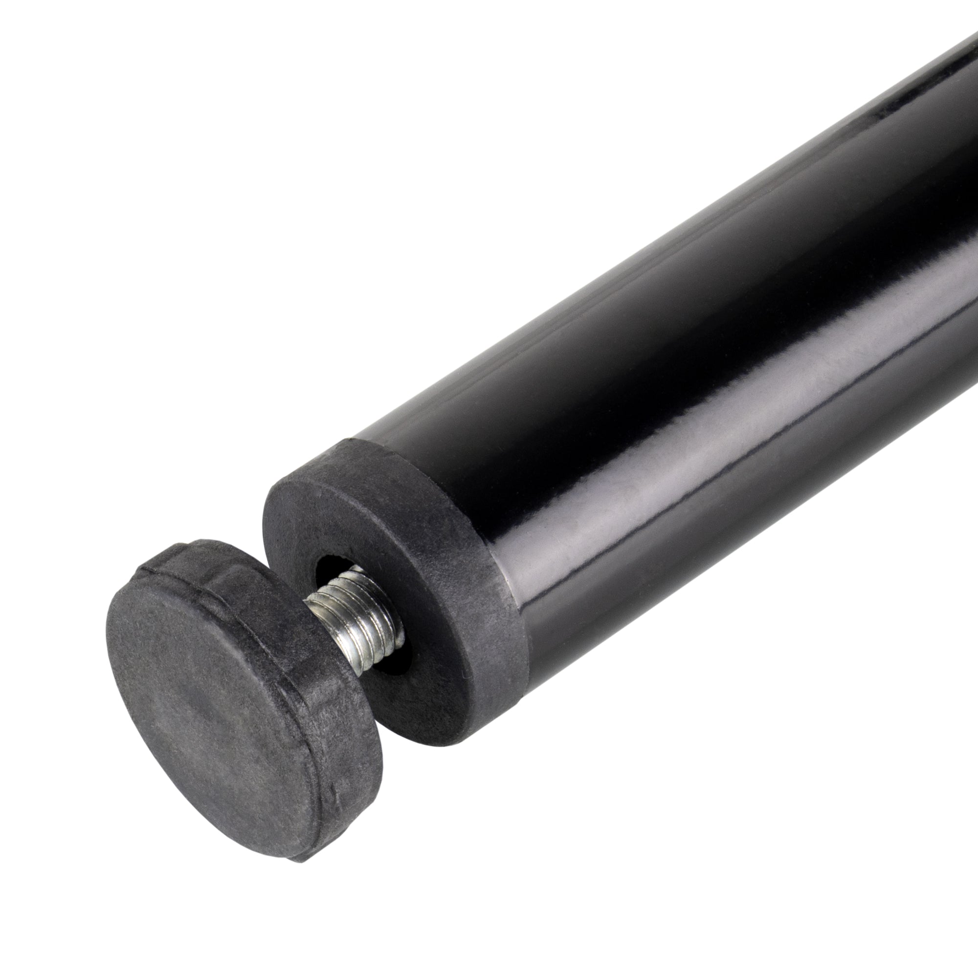 Pé Metálico de Apoio em I Regulável 25 cm Preto para Móveis, Estrados e Camas