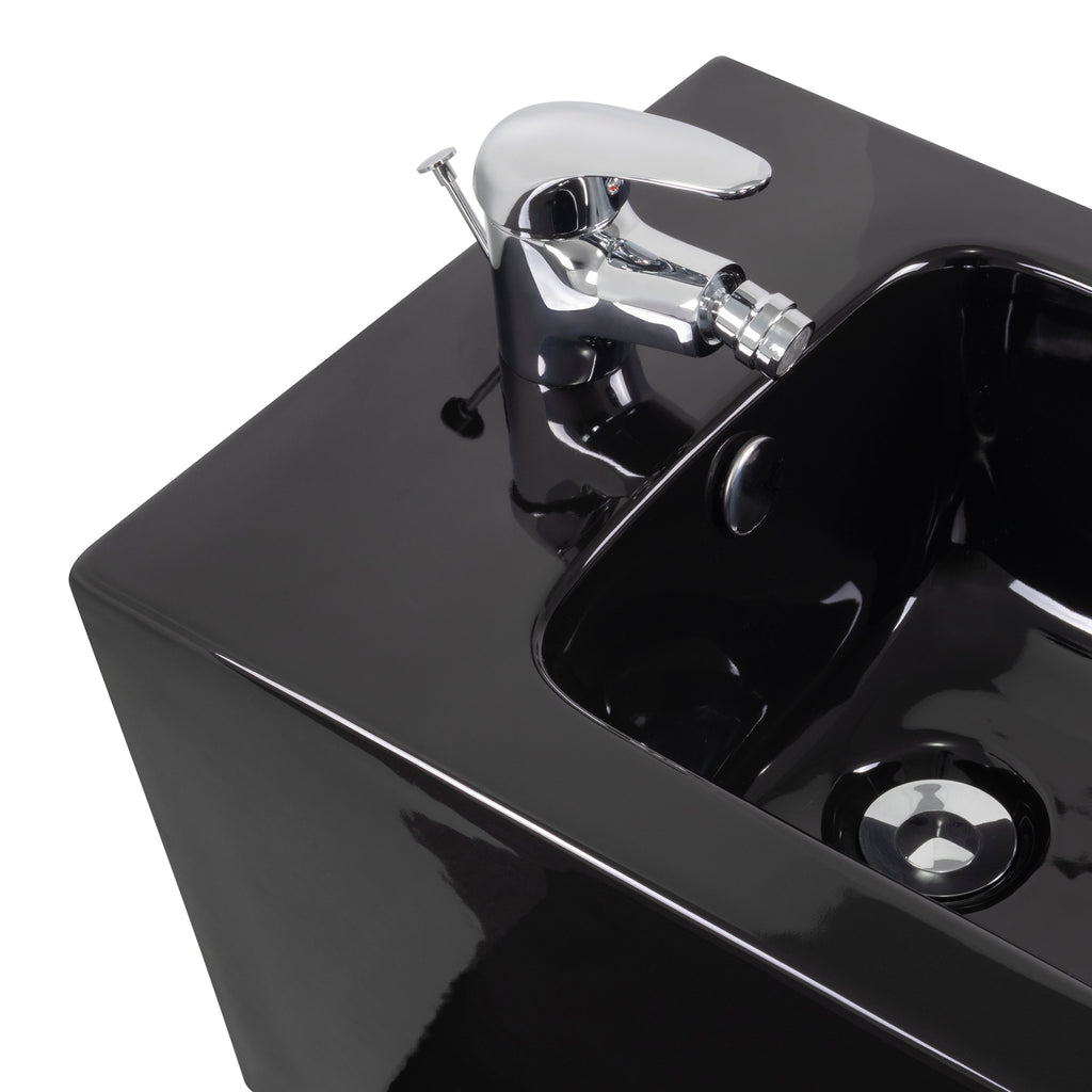 CUBE - Bidé branco suspenso inclui torneira misturadora