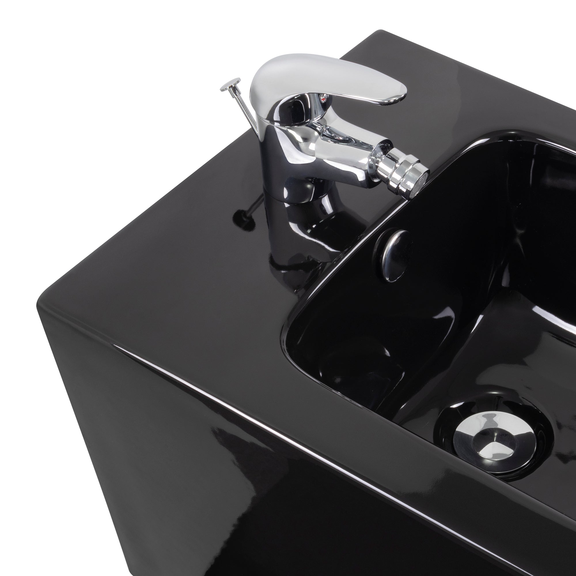 CUBE - Bidé branco suspenso inclui torneira misturadora