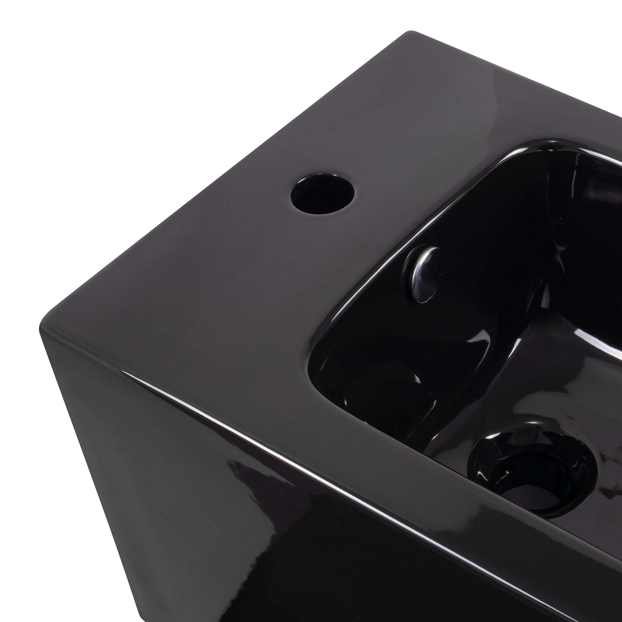 CUBE - Bidé branco suspenso inclui torneira misturadora