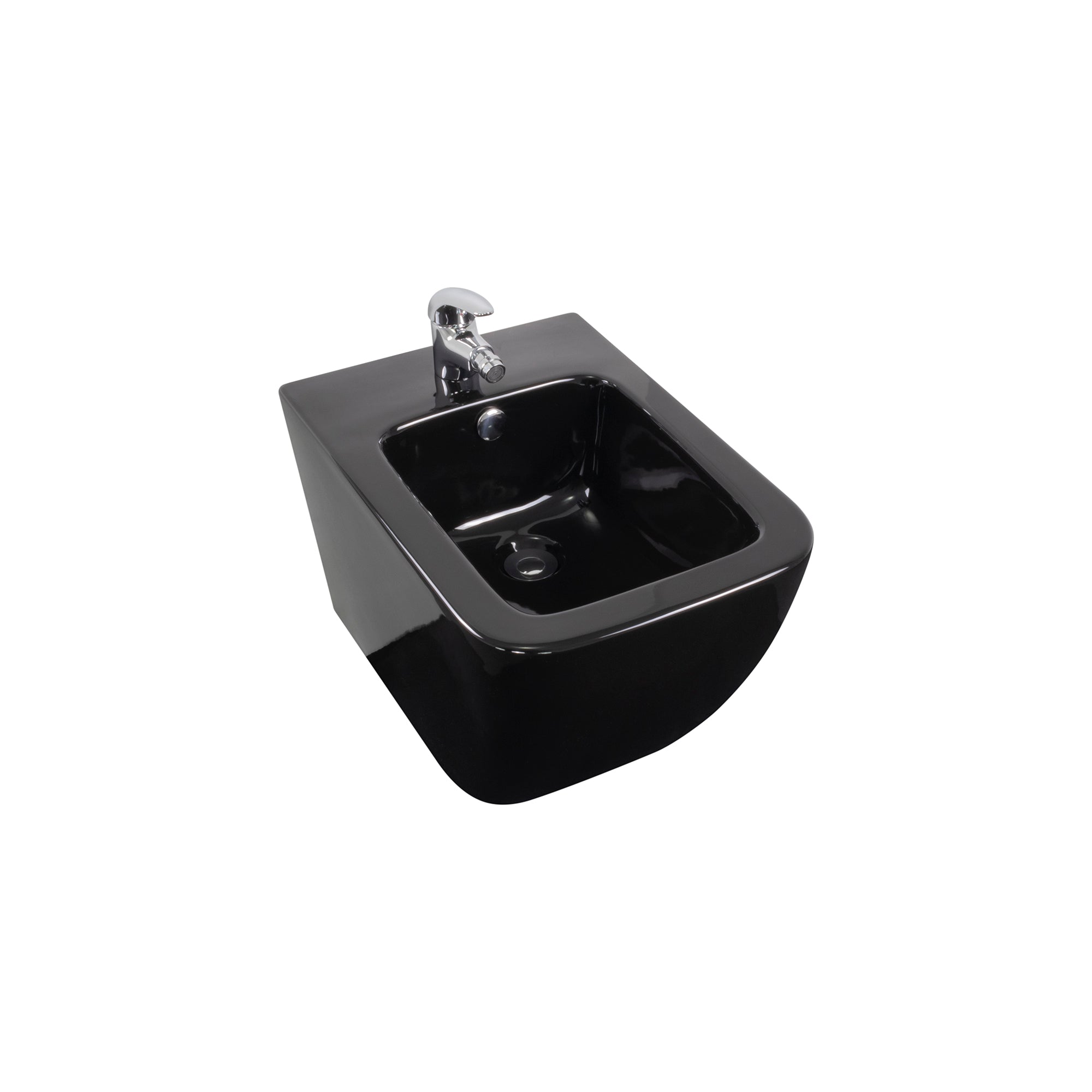 CUBE - Bidé branco suspenso inclui torneira misturadora