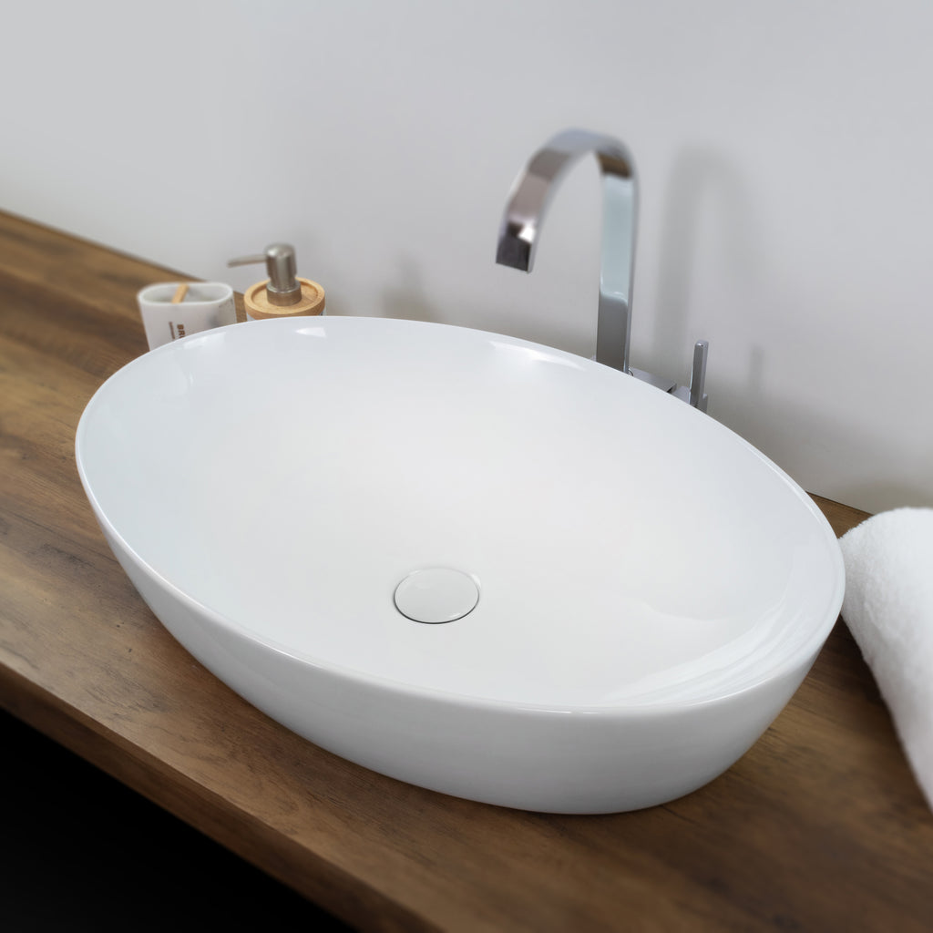 BACCHIGLIONE – Lavatório de bancada em cerâmica de alta qualidade
