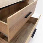 REIMS – Móvel TV em Carvalho ou Nogueira com Estrutura Preta | RTV2D1S, RTV2D2S