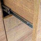 REIMS – Móvel TV em Carvalho ou Nogueira com Estrutura Preta | RTV2D1S, RTV2D2S