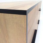 REIMS – Móvel TV em Carvalho ou Nogueira com Estrutura Preta | RTV2D1S, RTV2D2S