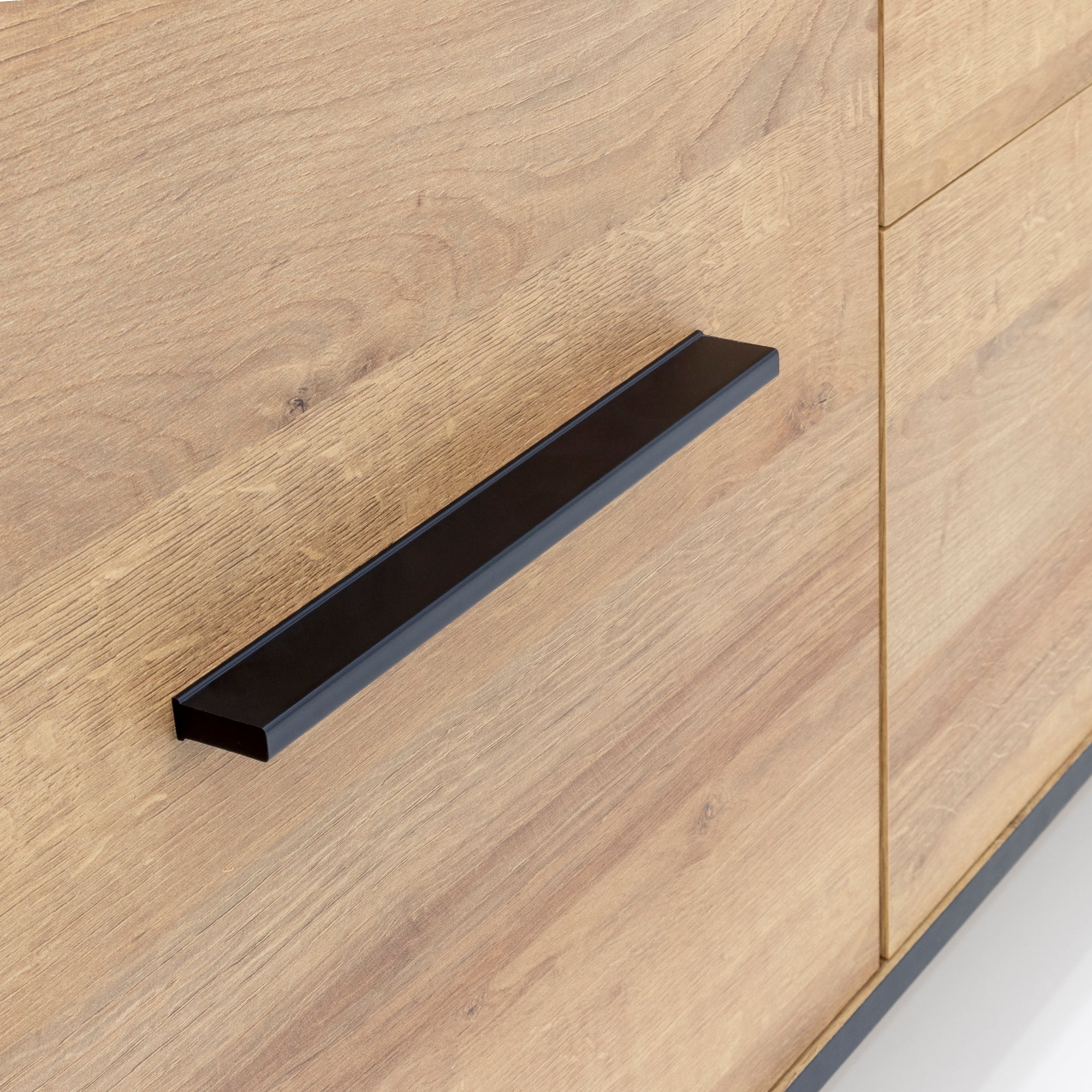 REIMS – Móvel TV em Carvalho ou Nogueira com Estrutura Preta | RTV2D1S, RTV2D2S