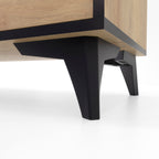 REIMS – Móvel TV em Carvalho ou Nogueira com Estrutura Preta | RTV2D1S, RTV2D2S